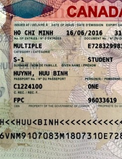 Visa Huynh Huu Binh