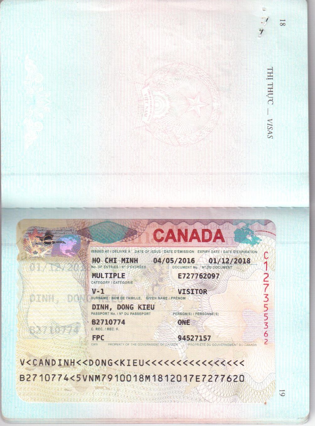 Visa Dinh Dong Kieu