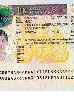 Visa Trần Khắc Triệu