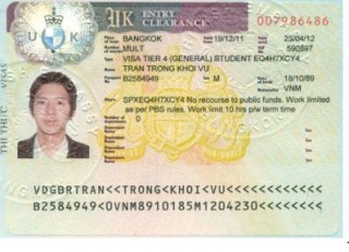 Visa Trần Trọng Khôi Vũ