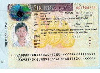 Visa Trần Khắc Triệu