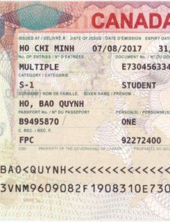 VISA HỒ BẢO QUỲNH