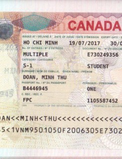 VISA DOÃN MINH THƯ