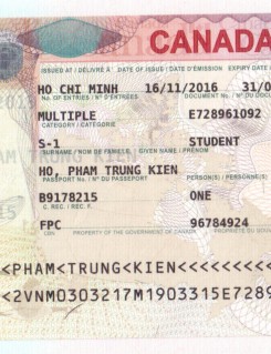 VISA HỒ PHẠM TRUNG KIÊN