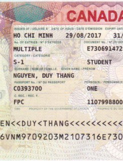 VISA NGUYỄN DUY THẮNG