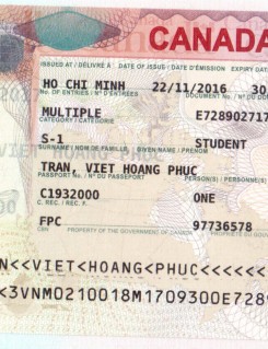 VISA TRẦN VIẾT HOÀNG PHÚC