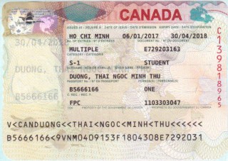 VISA DƯƠNG THÁI NGỌC MINH THƯ