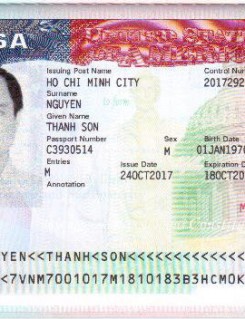 VISA NGUYỄN THANH SƠN