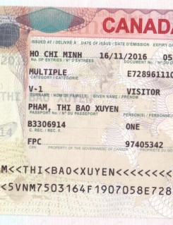 Visa Phạm Thị Bảo Xuyên