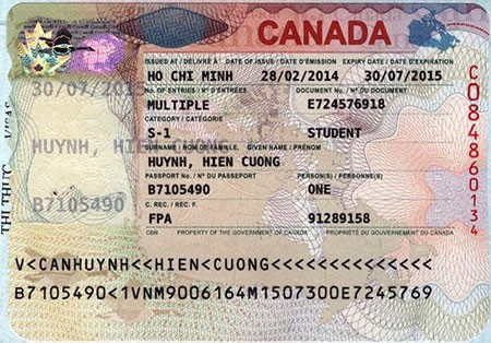 VISA: HUỲNH HIẾN CƯỜNG