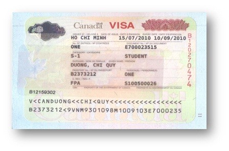 Visa DƯƠNG CHÍ QUÝ