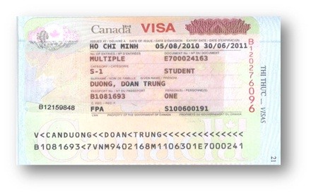 Visa DƯƠNG DOÃN TRUNG