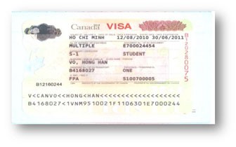 Visa VÕ HỒNG HÂN