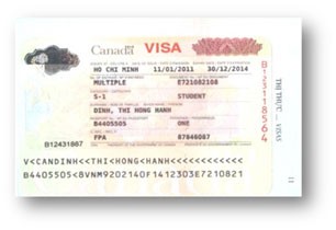 Visa ĐINH THỊ HỒNG HẠNH