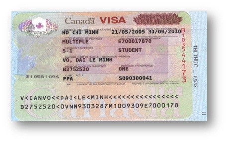 Visa VÕ ĐẠI LÊ MINH