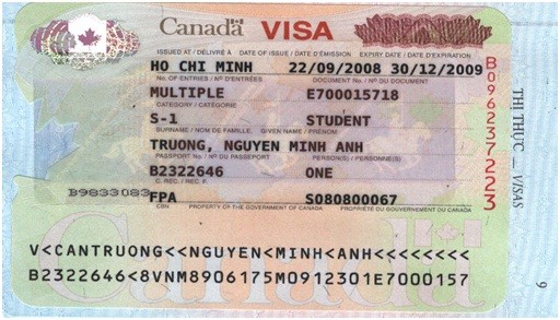 Visa TRƯƠNG NGUYỄN MINH ANH