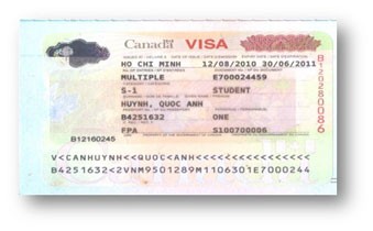 Visa HUỲNH QUỐC ANH