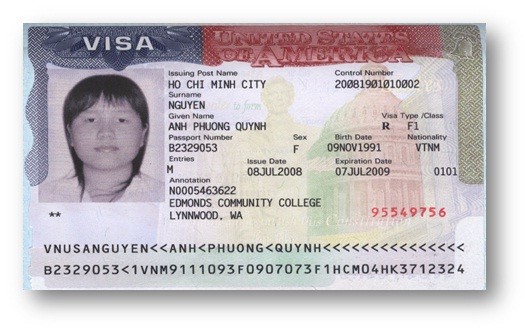 Visa NGUYỄN PHƯƠNG QUỲNH ANH