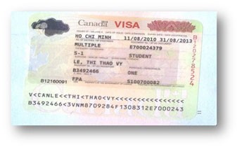 Visa LÊ THỊ THẢO VY