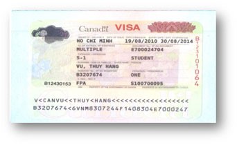 Visa VŨ THUÝ HẰNG