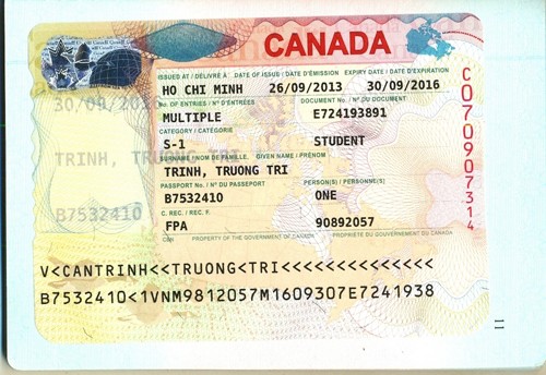 VISA TRỊNH TRƯỜNG TRÍ