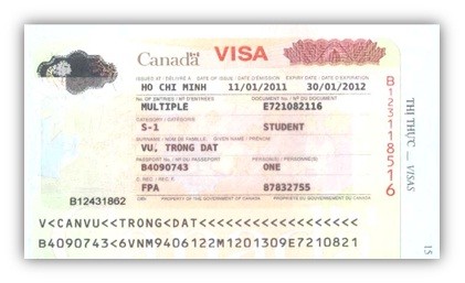 Visa VŨ TRỌNG ĐẠT