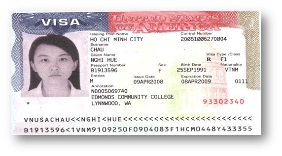 Visa CHÂU HUỆ NGHI