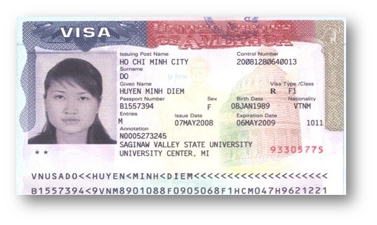 Visa ĐỖ MINH DIỂM HUYỀN