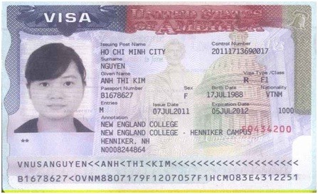 Visa NGUYỄN THỊ KIM ANH