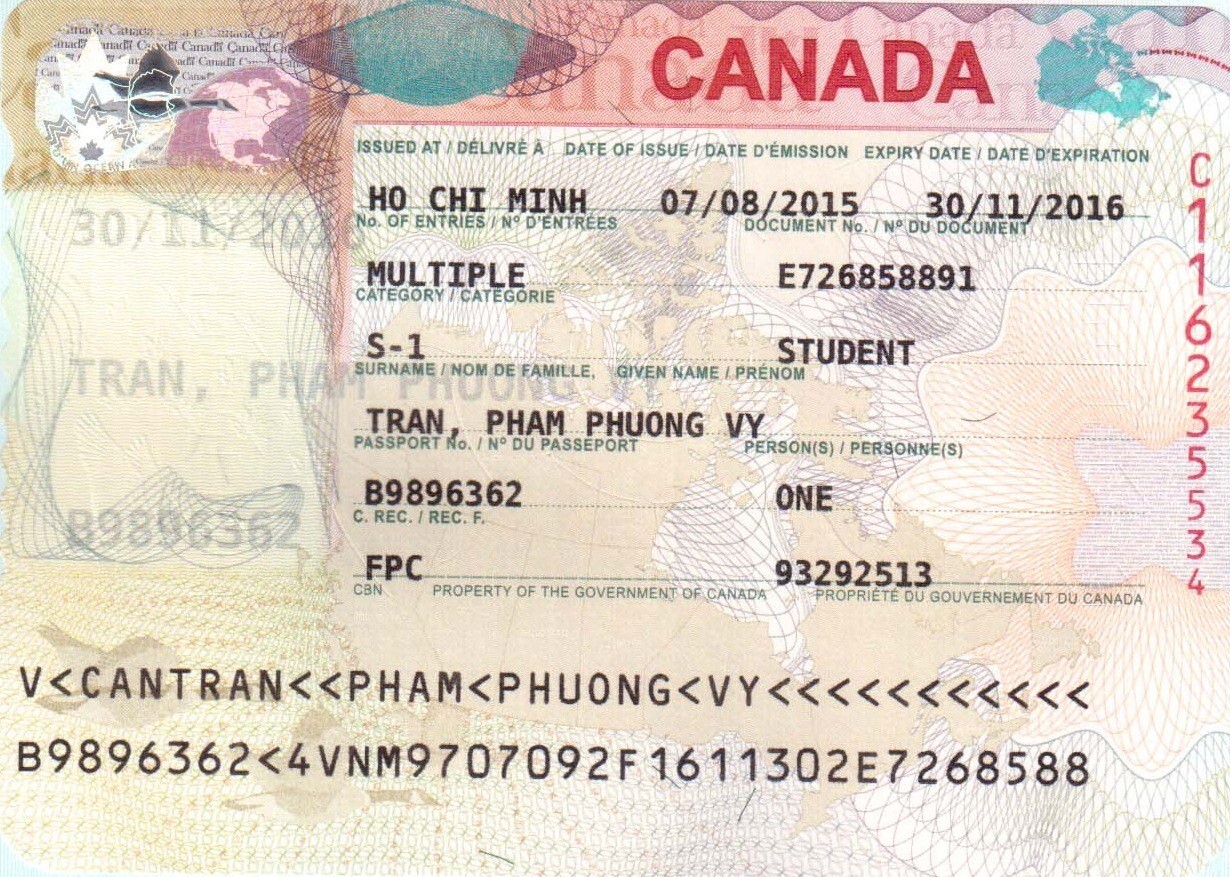 VISA: TRẦN PHẠM PHƯƠNG VY