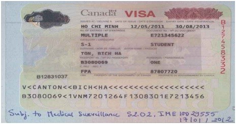 Visa TÔN BÍCH HÀ