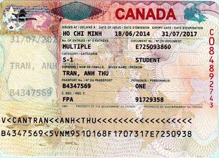 VISA: TRẦN ANH THƯ