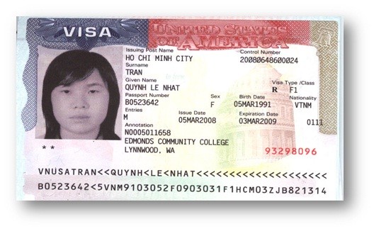 Visa TRẦN LÊ NHẬT QUỲNH