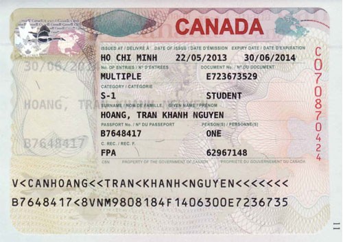 VISA HOÀNG TRẦN KHÁNH NGUYÊN