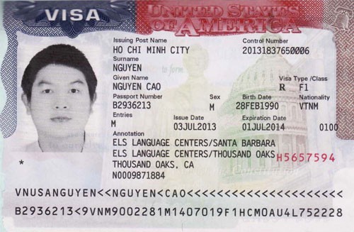 VISA NGUYỄN CAO NGUYÊN