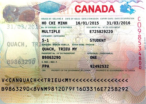 VISA: QUÁCH TRIỀU MY