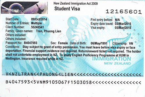 VISA: TRẦN PHƯƠNG LIÊN