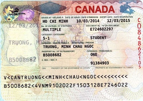 VISA: TRƯƠNG MINH CHÂU NGỌC