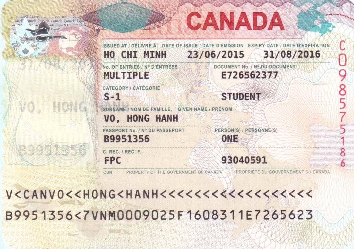 VISA: VÕ HỒNG HẠNH