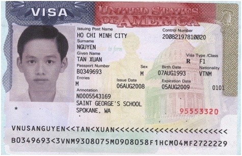 Visa NGUYỄN XUÂN TÂN